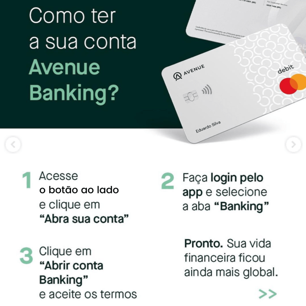 tutorial abertura avenue banking